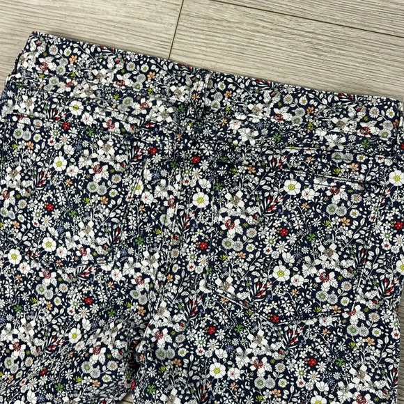 J. Crew Liberty Floral Print Toothpick Skinny Ankle Jeans Size 25 - Picture 5 of 13